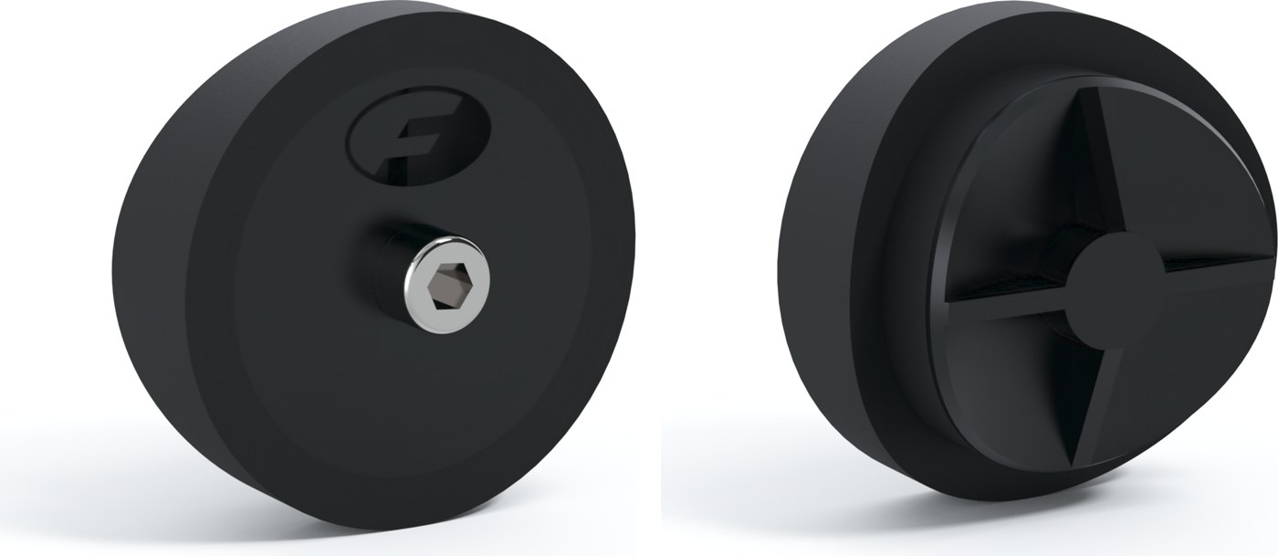 Fernco Access Point plug, front and back