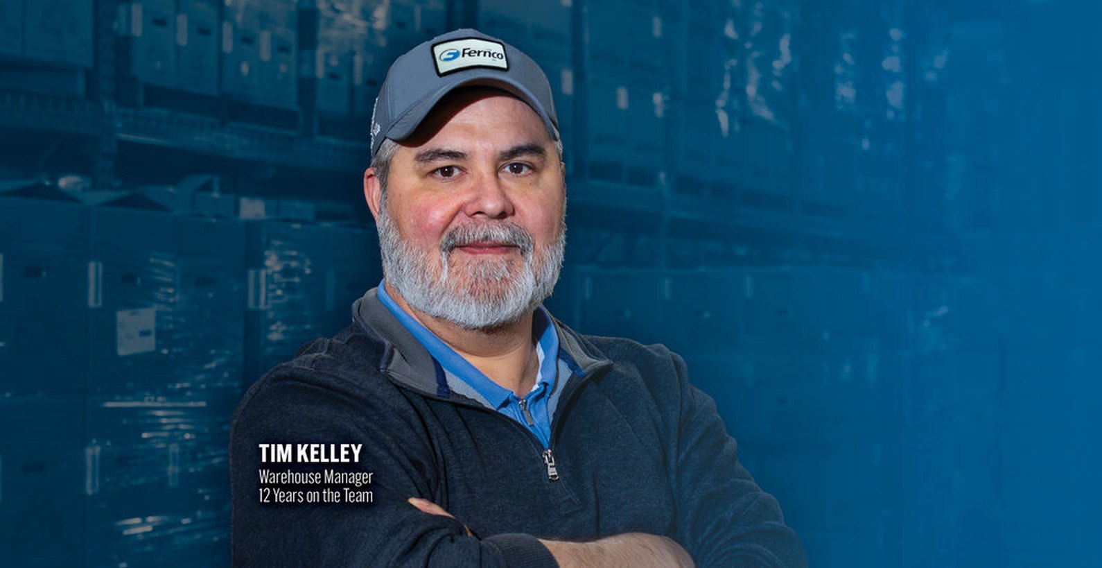 Tim Kelley, Warehouse Manager, 12 years on the team