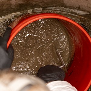 Mixing QSR in a bucket